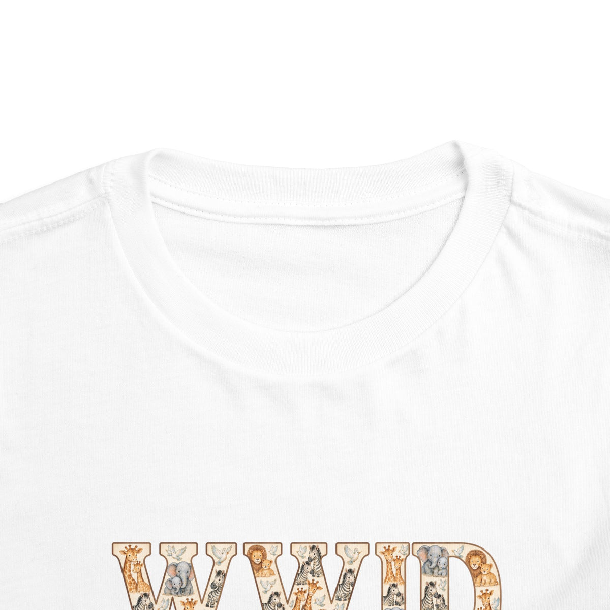 Toddler Short Sleeve Tee WWJD Noah’s Ark