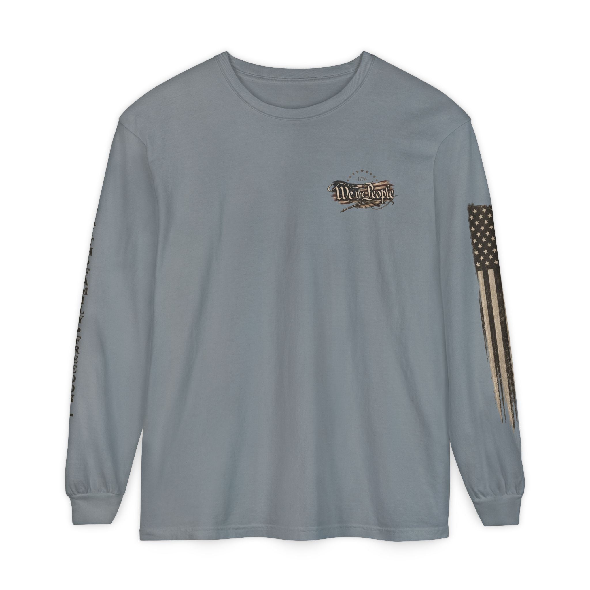 Southern Salt & Grace Flag Long Sleeve Tee
