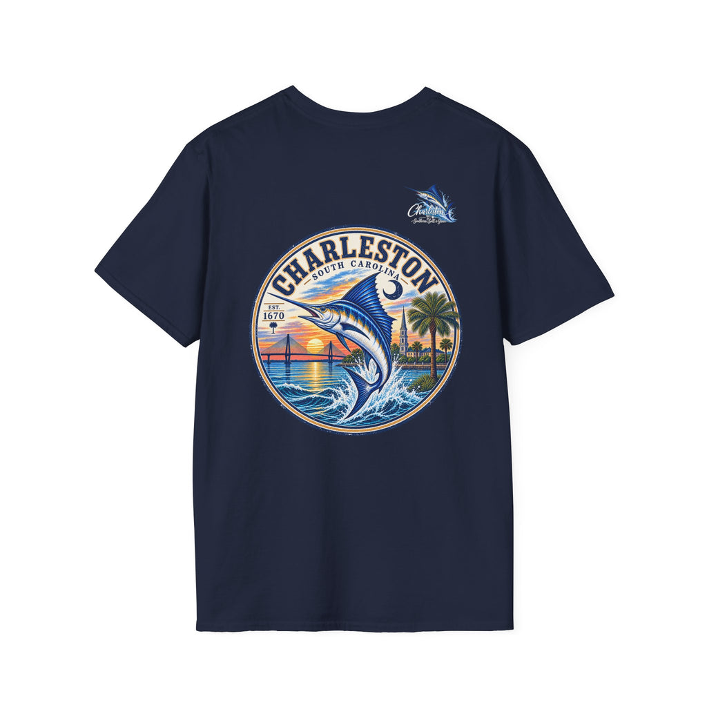 Marlin Coastal T-Shirt — Charleston Beach Vibes