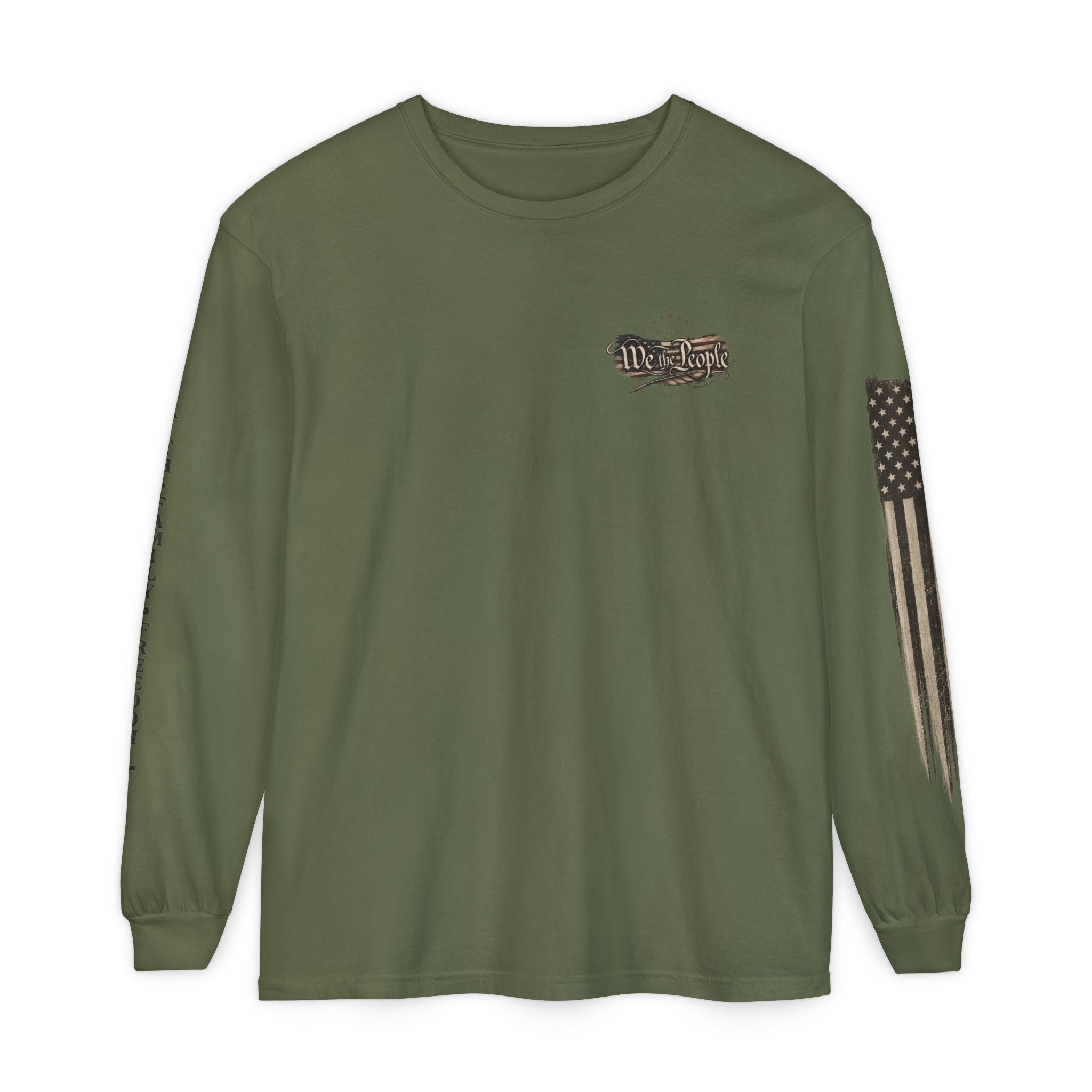 Southern Salt & Grace Flag Long Sleeve Tee
