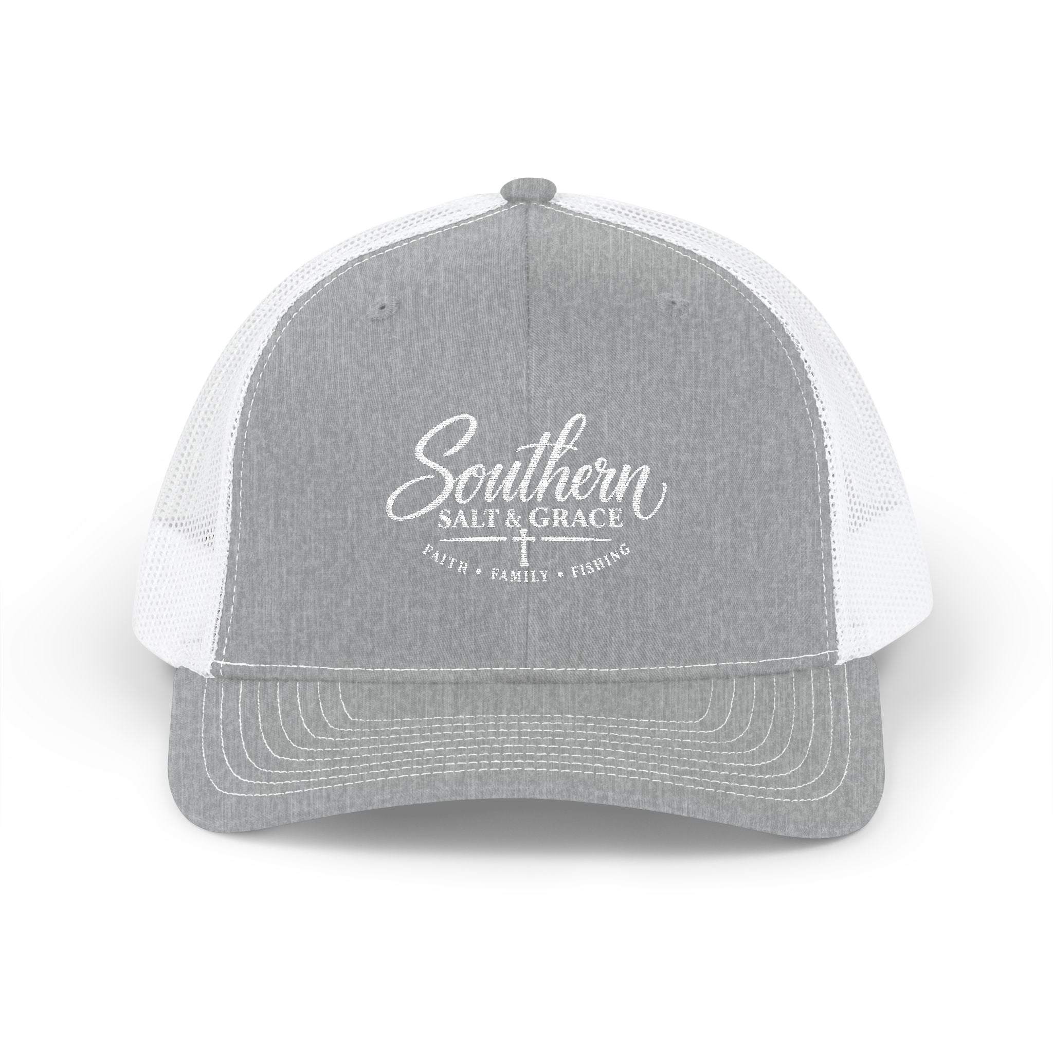 Southern Salt & Grace Trucker Hat – Embroidered Snapback Cap