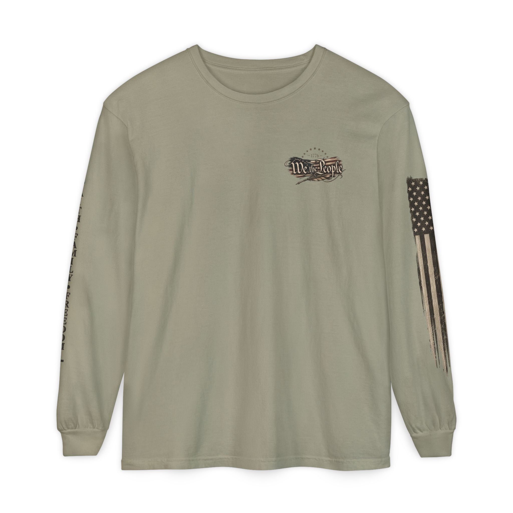 Southern Salt & Grace Flag Long Sleeve Tee