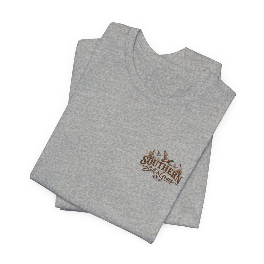 Marsh mornings yellow lab short sleeve