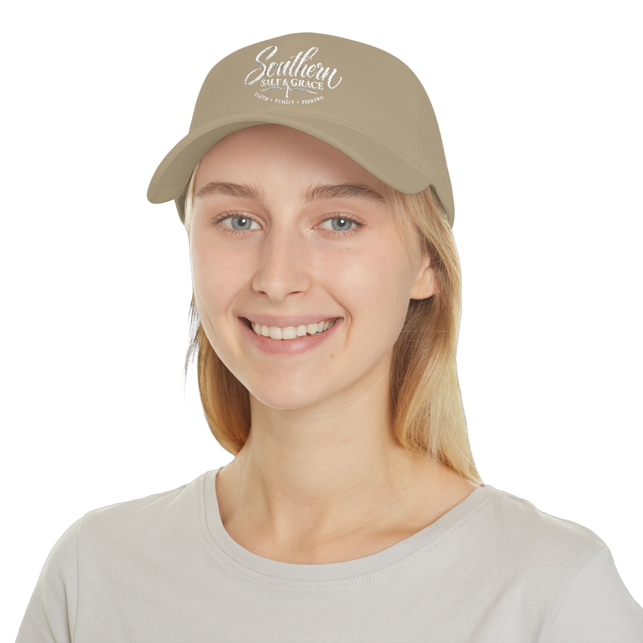 Southern Salt & Grace Low Profile Cap — Vintage Script Dad Hat