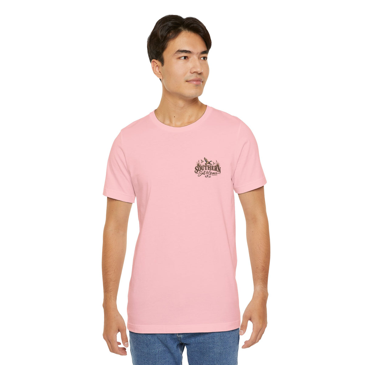 Marsh mornings yellow lab short sleeve