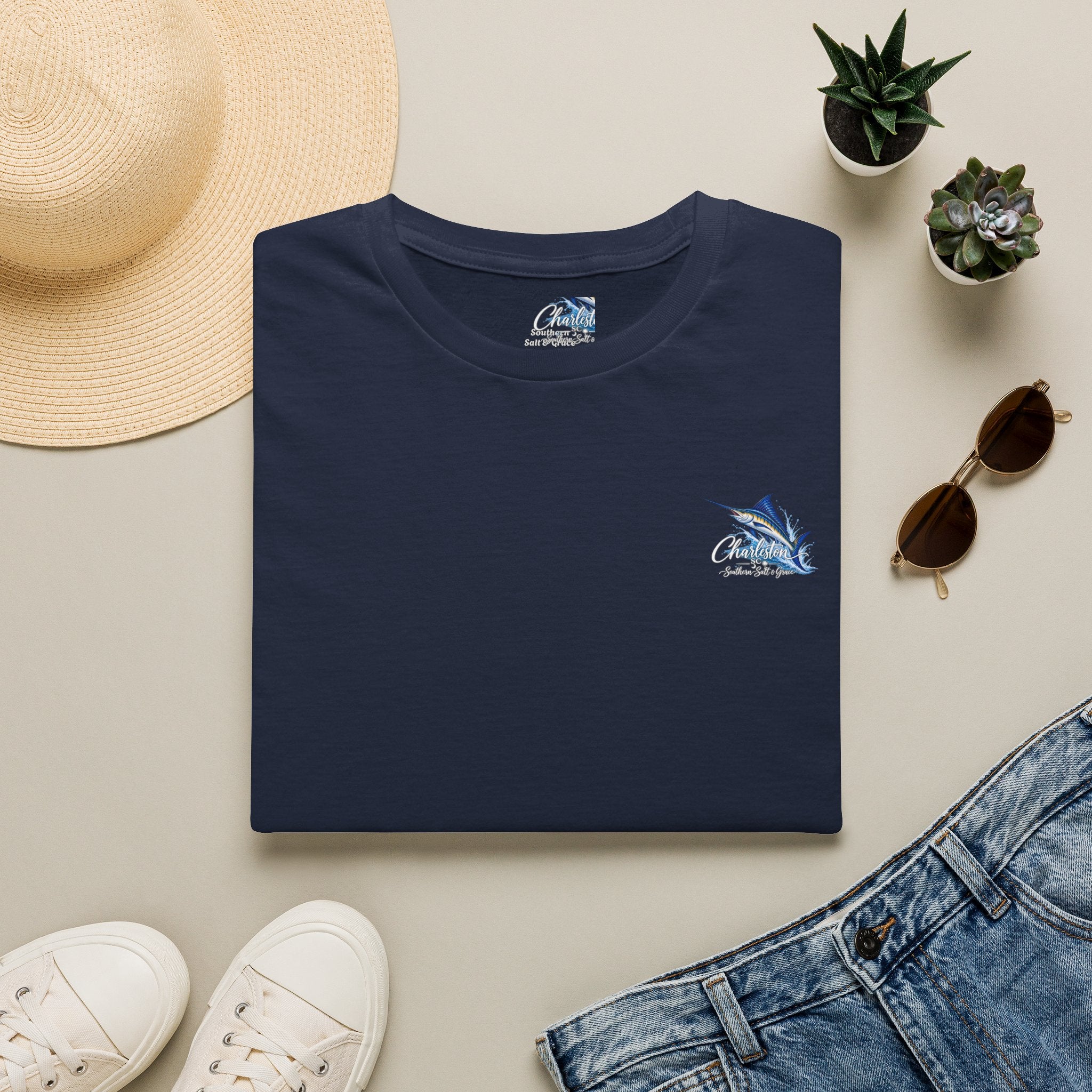 Marlin Coastal T-Shirt — Charleston Beach Vibes