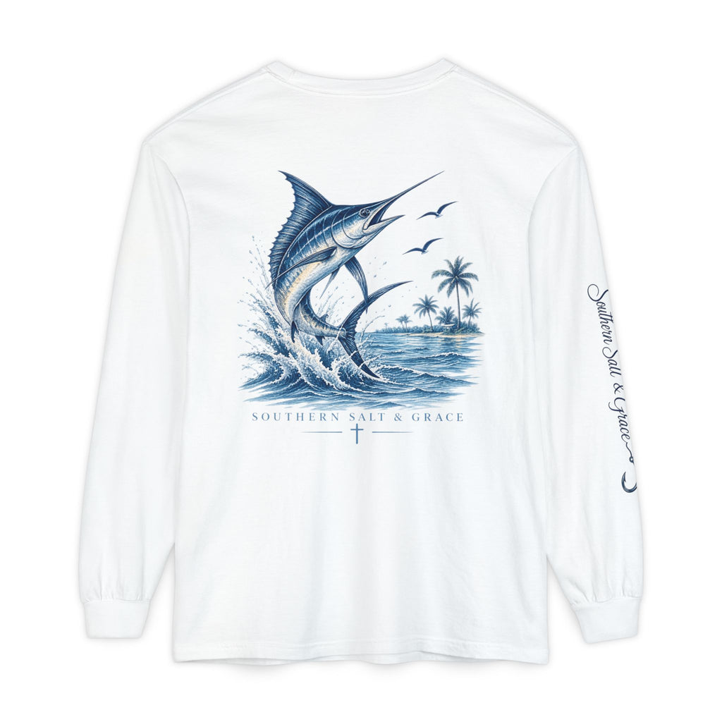 Unisex Garment-dyed Long Sleeve T-Shirt