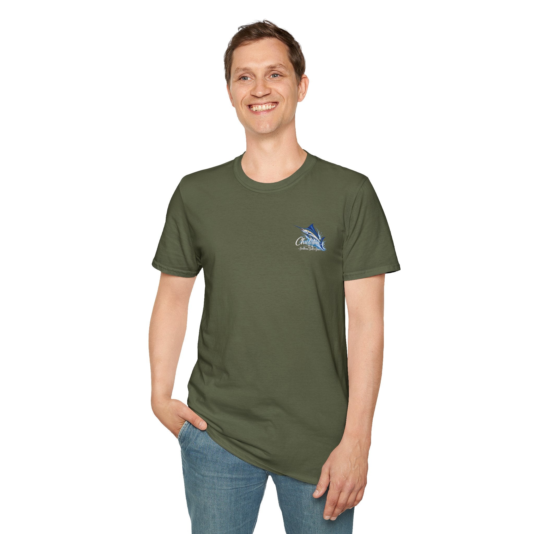 Marlin Coastal T-Shirt — Charleston Beach Vibes