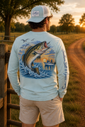 Copy of Southern Salt & Grace Fishing Long Sleeve Tee — Faith, Family, Fishing