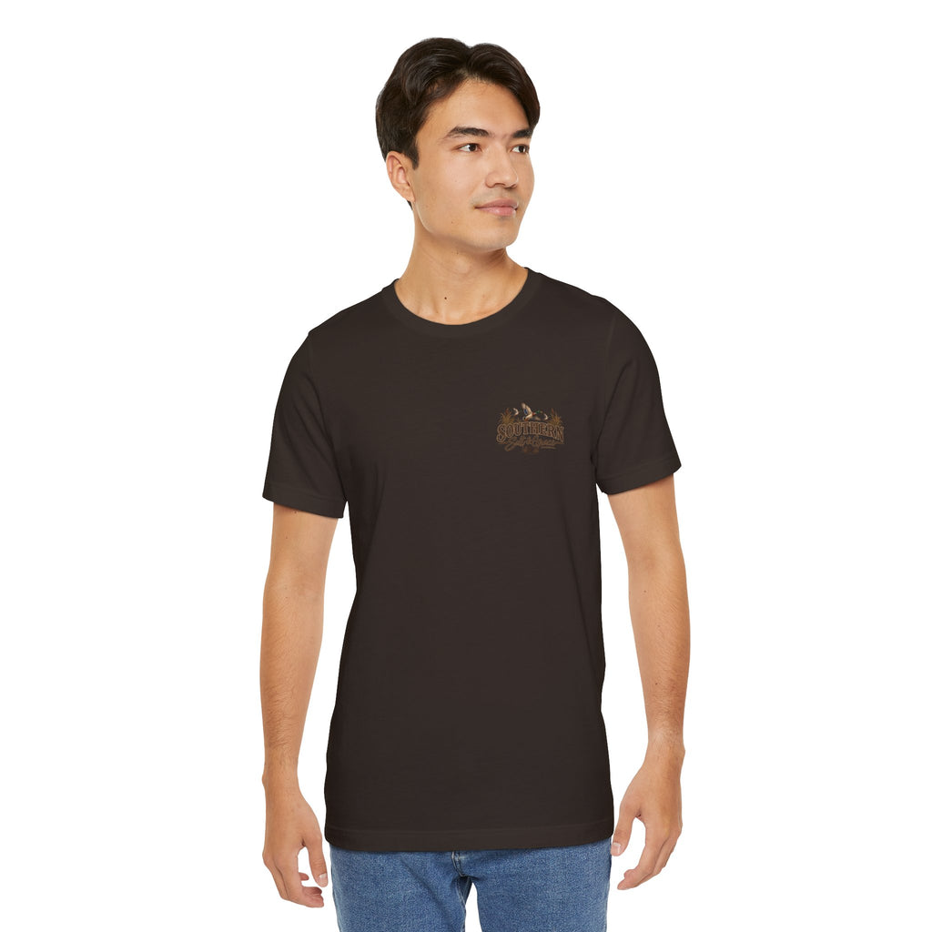 Marsh mornings yellow lab short sleeve