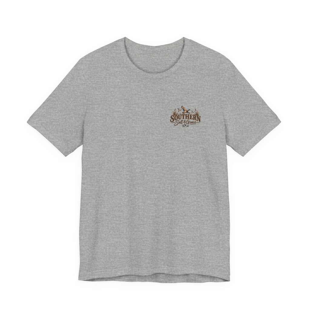 Marsh mornings yellow lab short sleeve