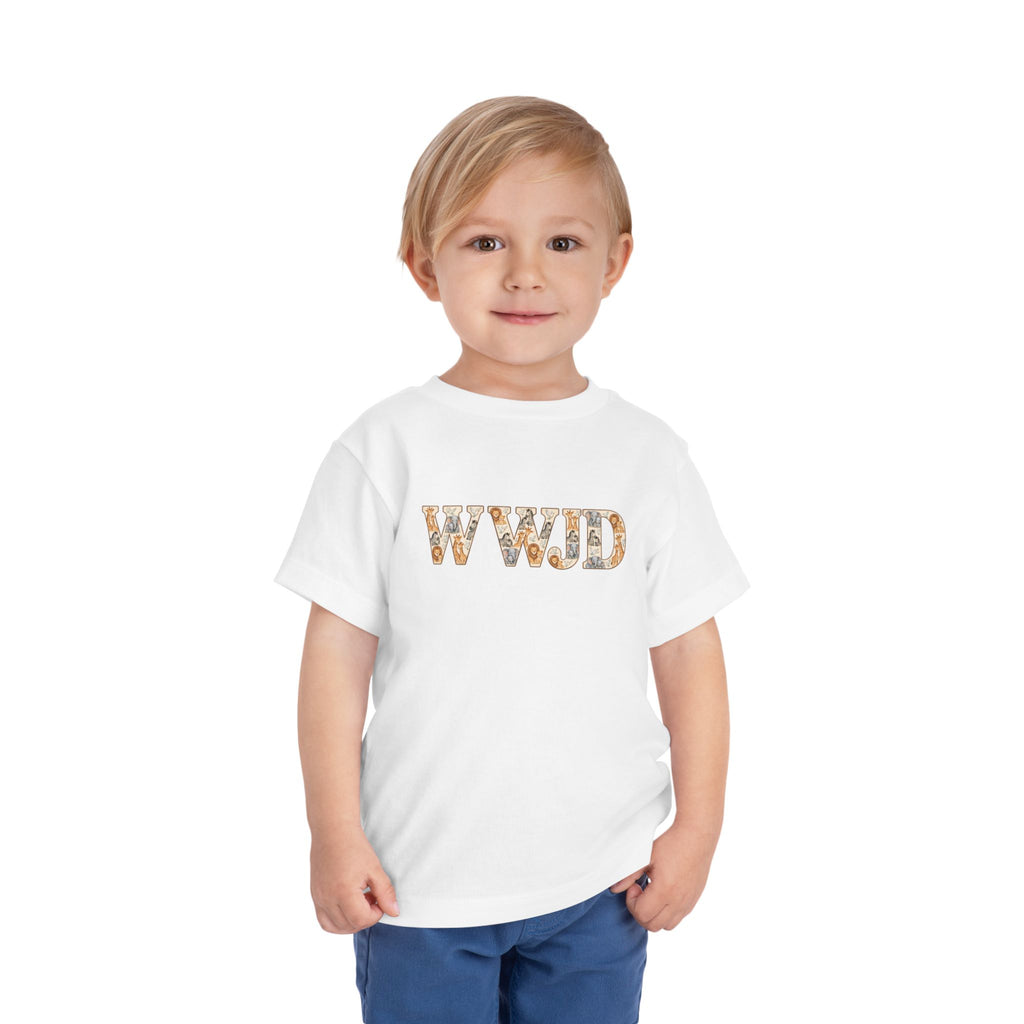 Toddler Short Sleeve Tee WWJD Noah’s Ark