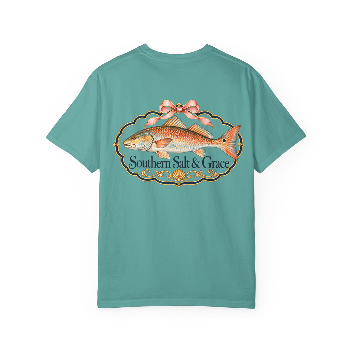 Southern Salt & Grace T-Shirt — Coastal Redfish Graphic Tee