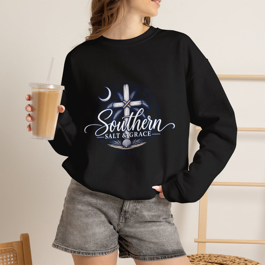 Southern Salt & Breeze Crewneck Sweatshirt — Coastal Palm Beach Vibes