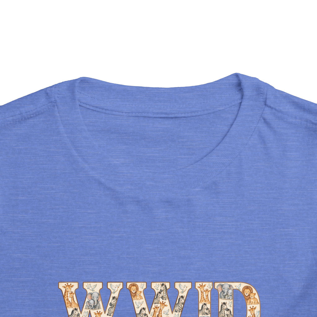 Toddler Short Sleeve Tee WWJD Noah’s Ark