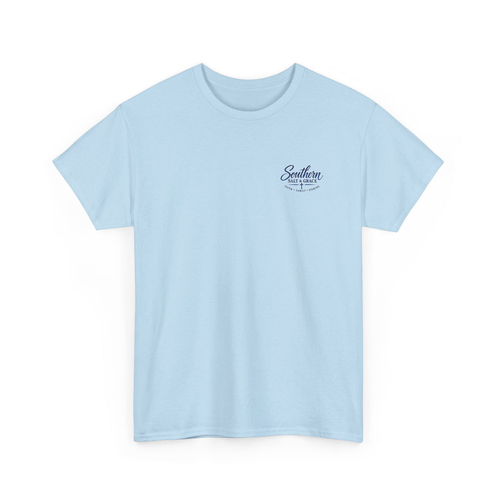 Southern Salt & Grace Beach T-Shirt — Palm Tree Coastal Tee