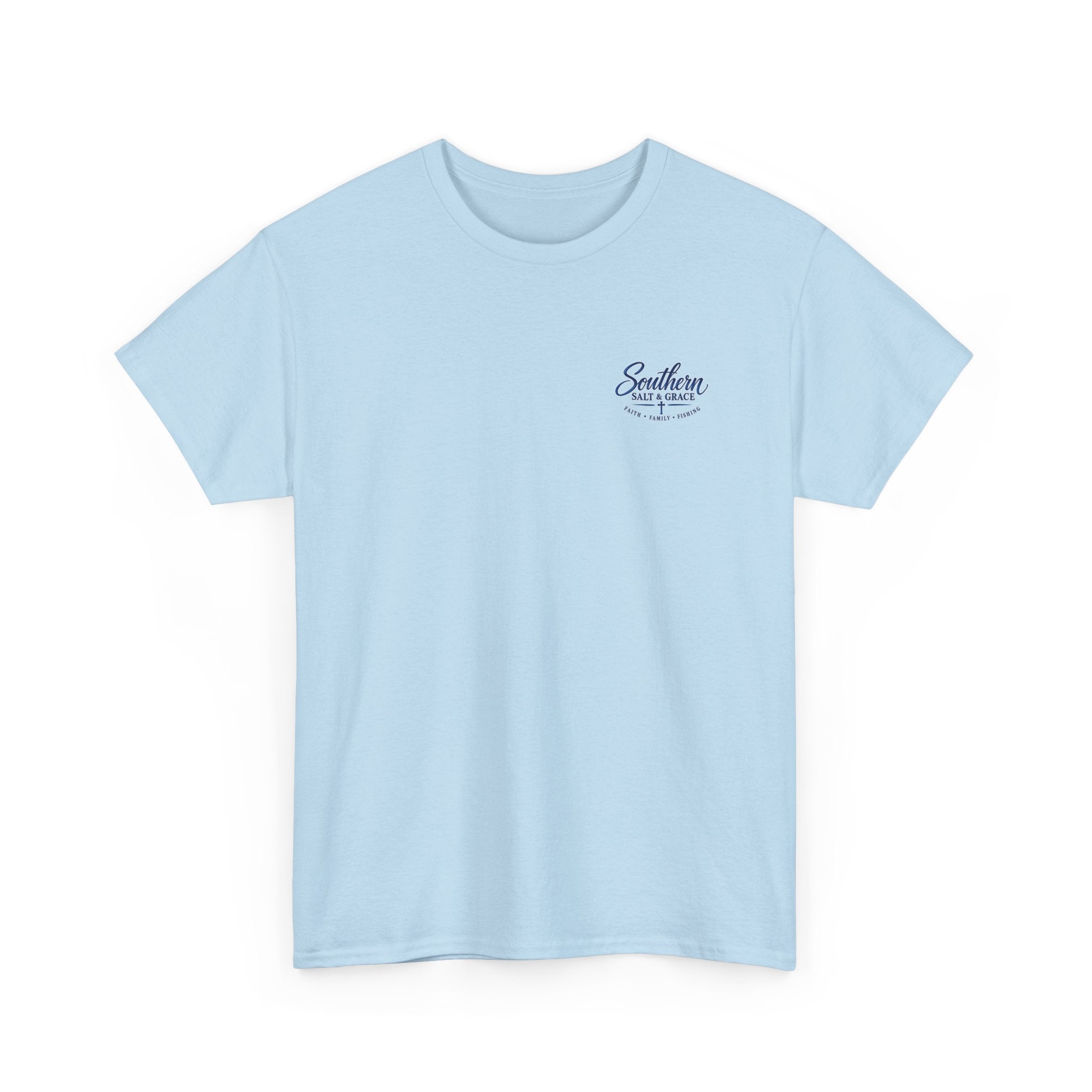 Southern Salt & Grace Beach T-Shirt — Palm Tree Coastal Tee
