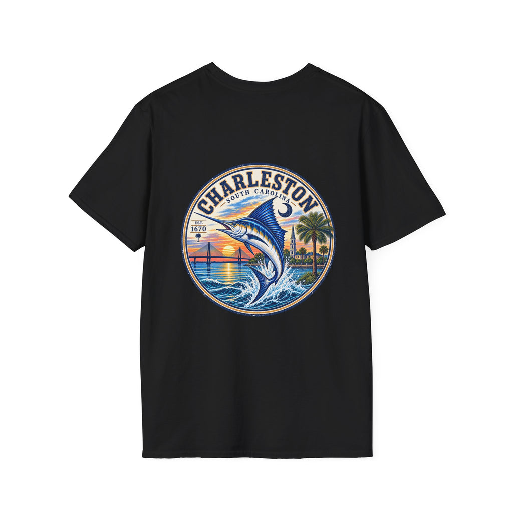 Marlin Coastal T-Shirt — Charleston Beach Vibes