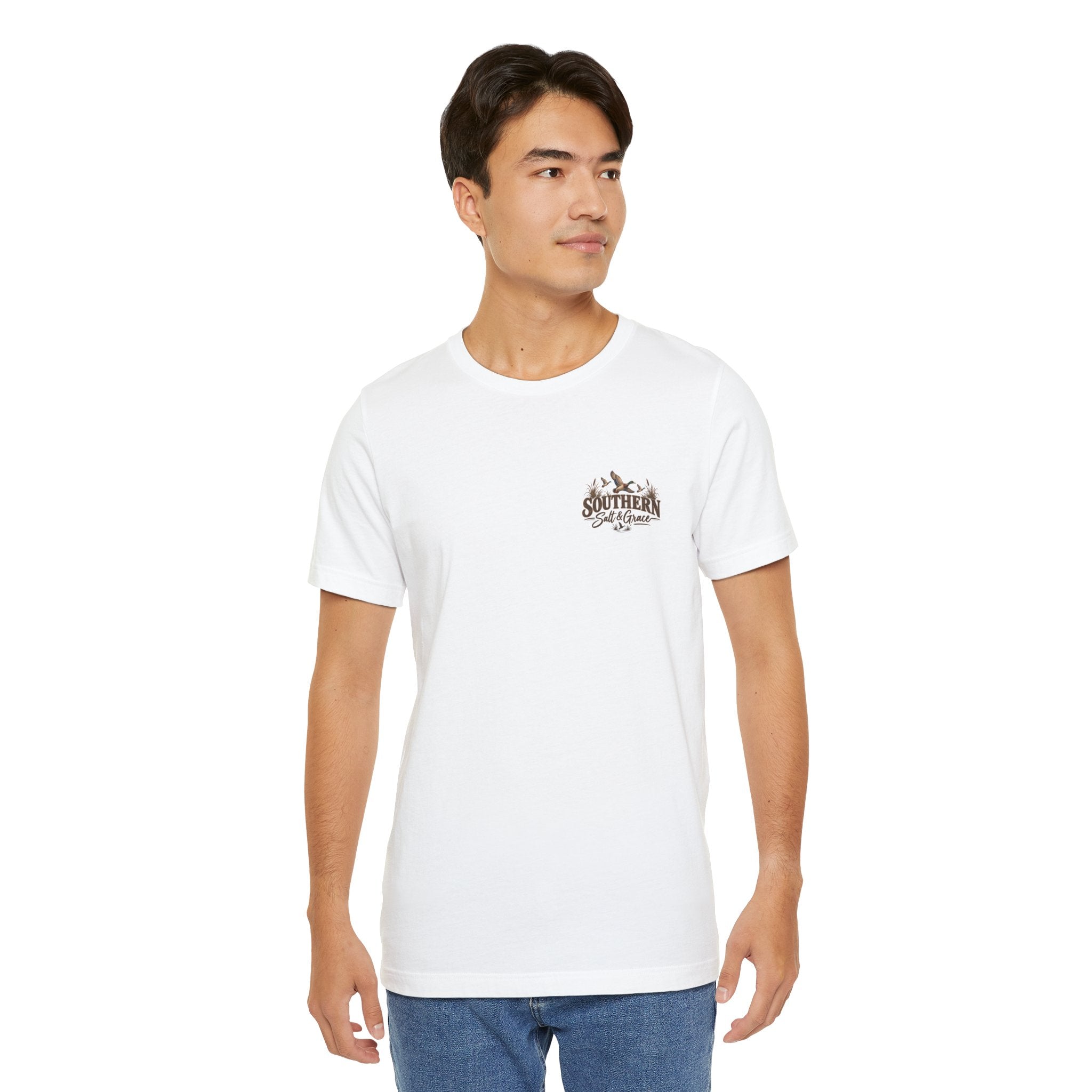 Marsh mornings yellow lab short sleeve