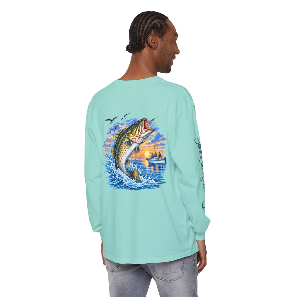 Copy of Southern Salt & Grace Fishing Long Sleeve Tee — Faith, Family, Fishing