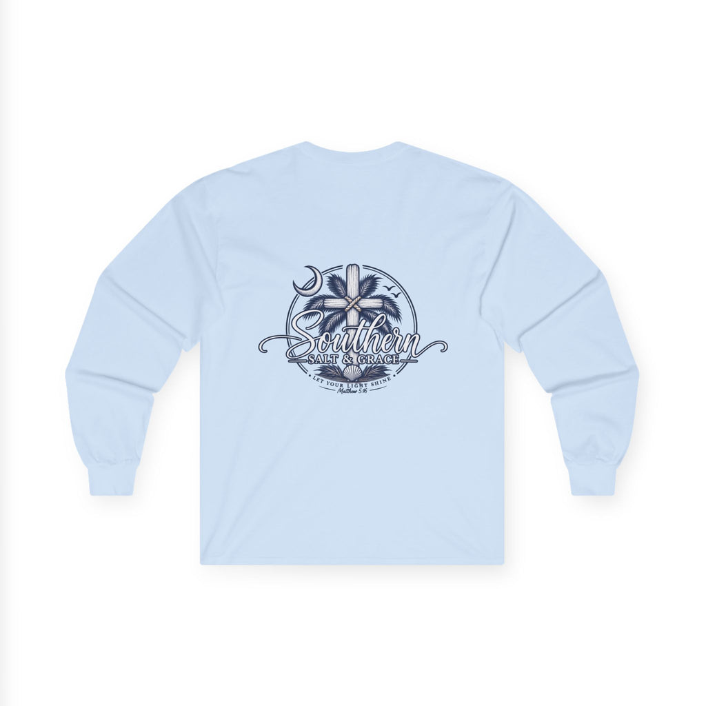 'Destiny' Nautical Compass Long Sleeve Tee — Coastal Christian Graphic