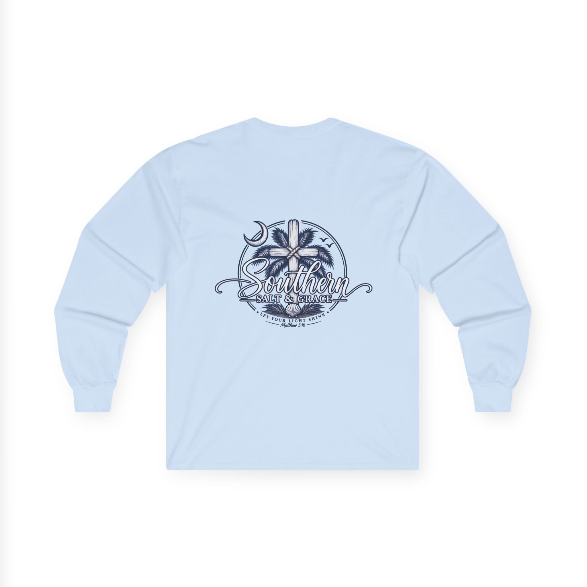 'Destiny' Nautical Compass Long Sleeve Tee — Coastal Christian Graphic