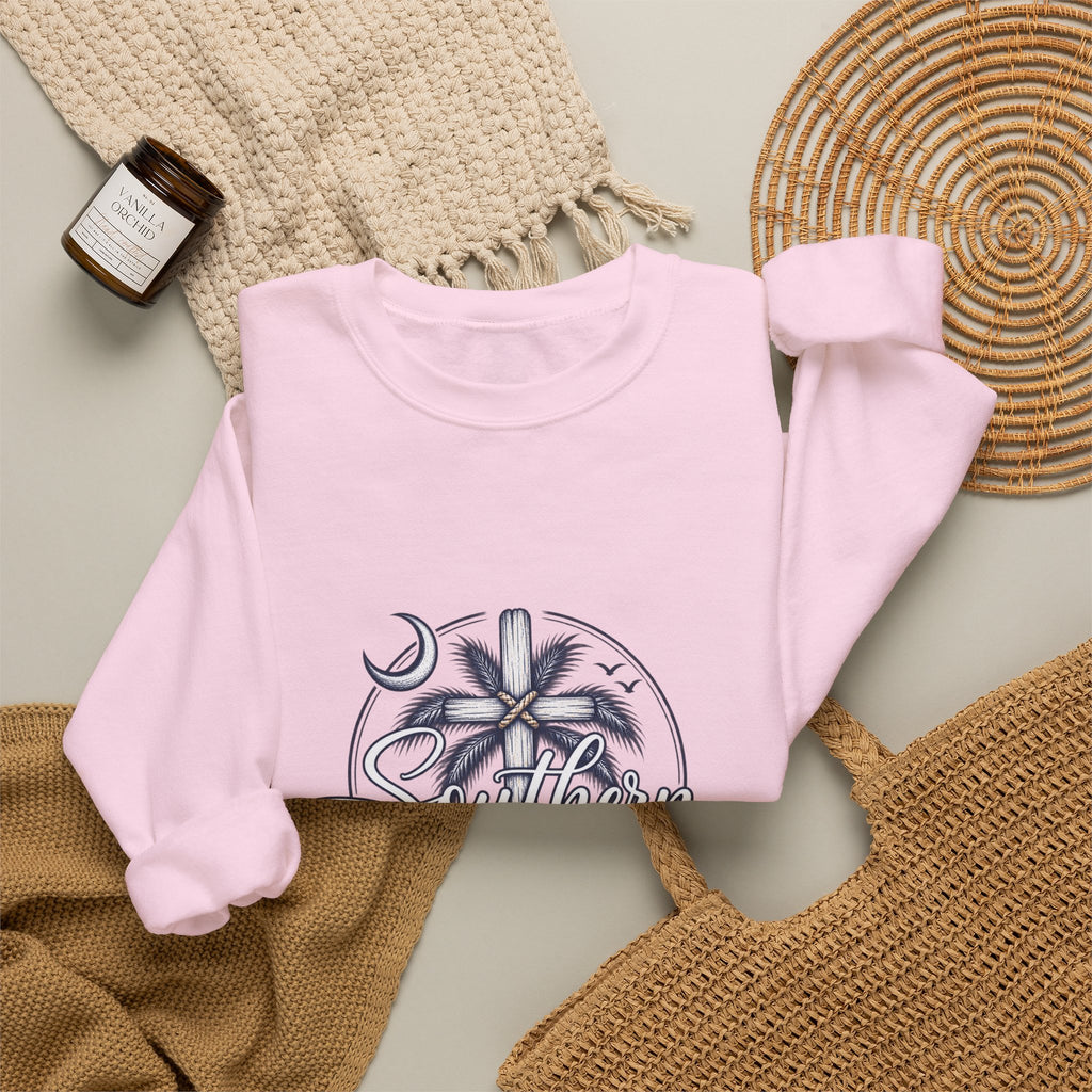 Southern Salt & Breeze Crewneck Sweatshirt — Coastal Palm Beach Vibes