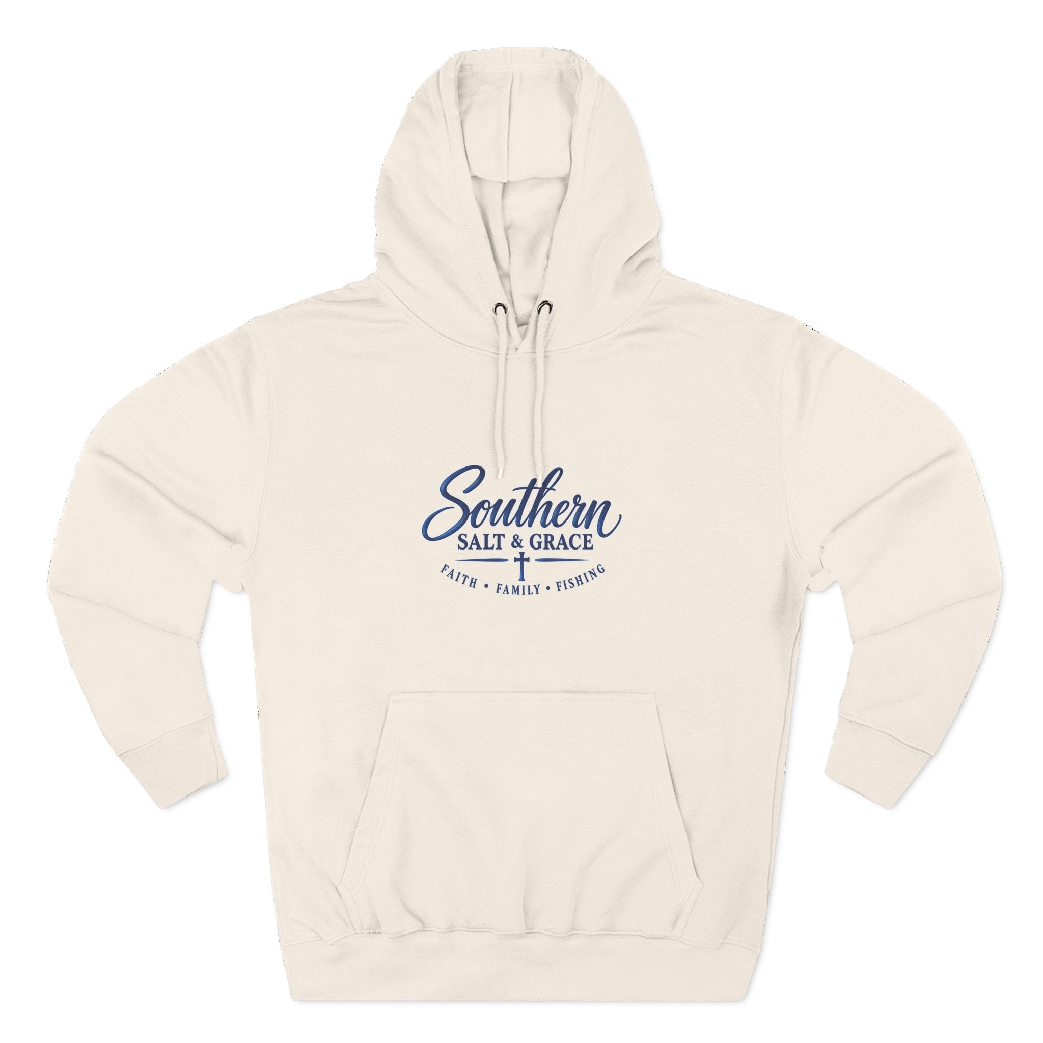 Southern Salt & Grace Hoodie — Coastal Fishing Graphic Fleece Pullover