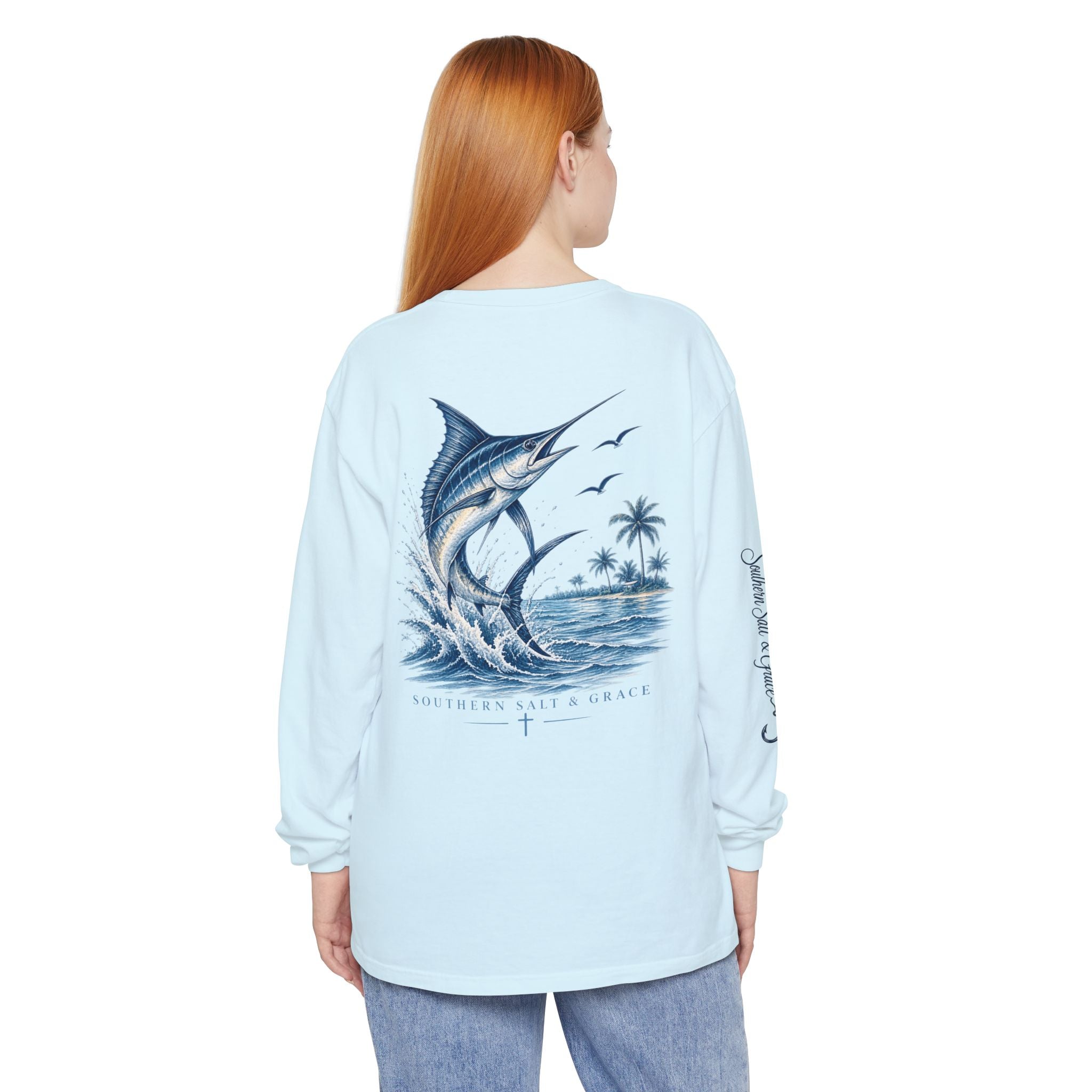 Unisex Garment-dyed Long Sleeve T-Shirt