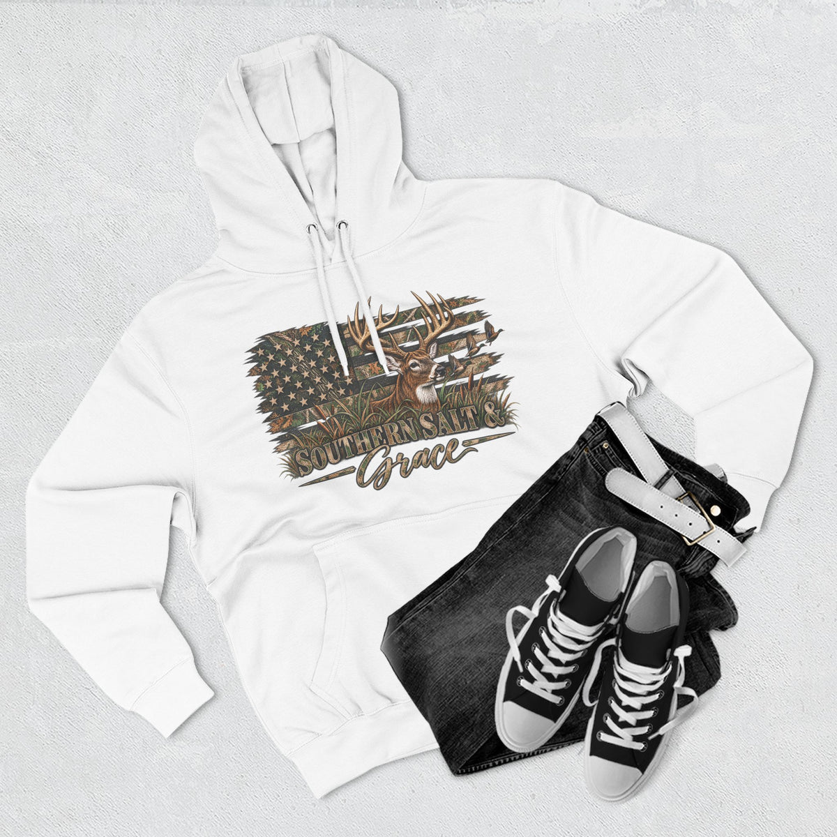 Southern Grace Deer Flag Hoodie