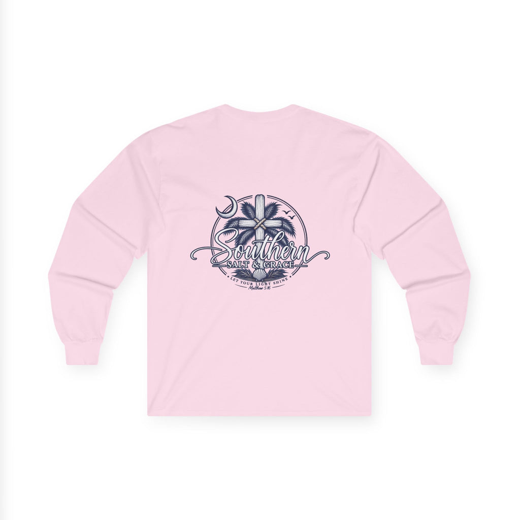 'Destiny' Nautical Compass Long Sleeve Tee — Coastal Christian Graphic