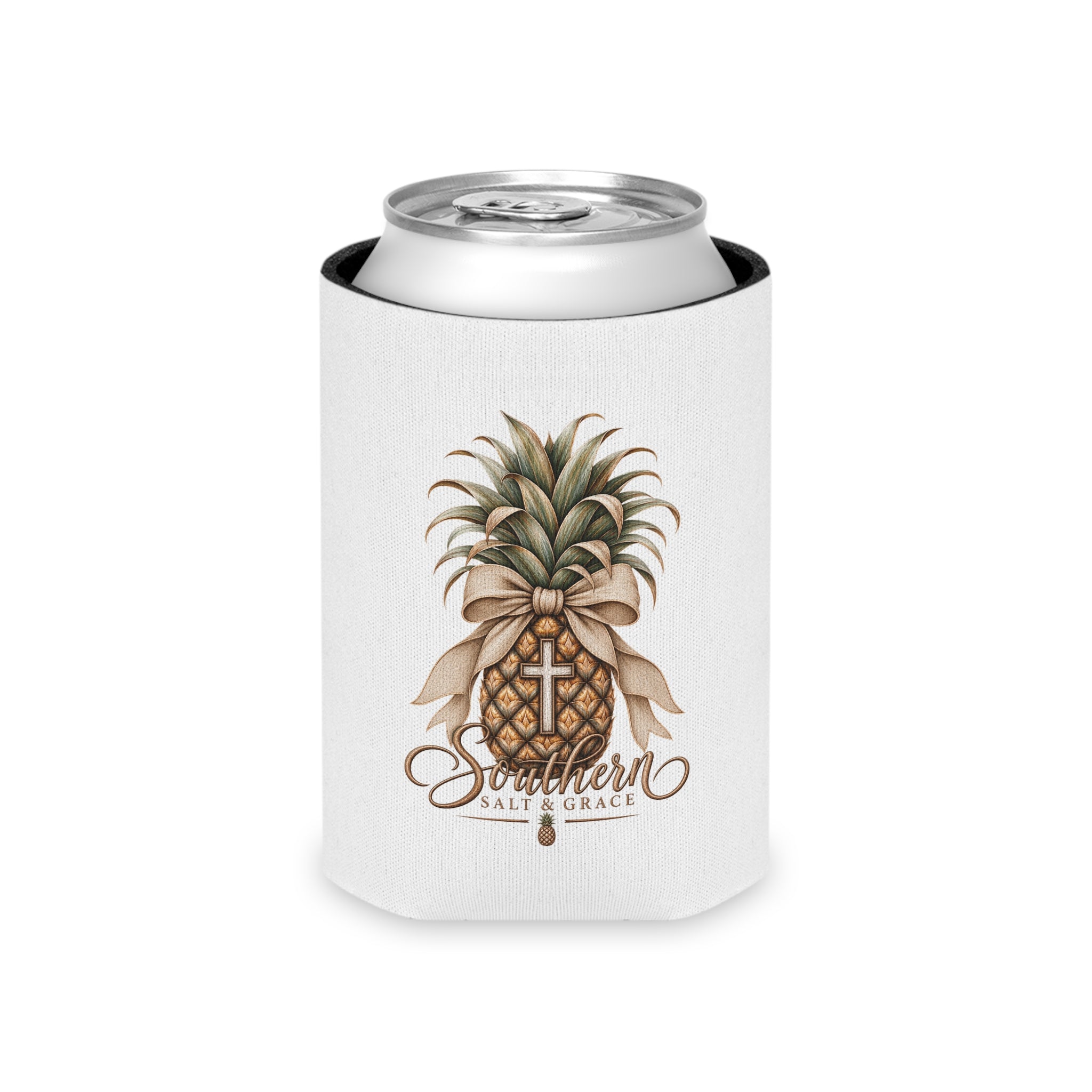 Pineapple Cross Can Cooler – Southern Salt & Grace Tropical Drink Koozie