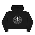 Southern Salt & Grace Cropped Hoodie – Faith Cross Graphic