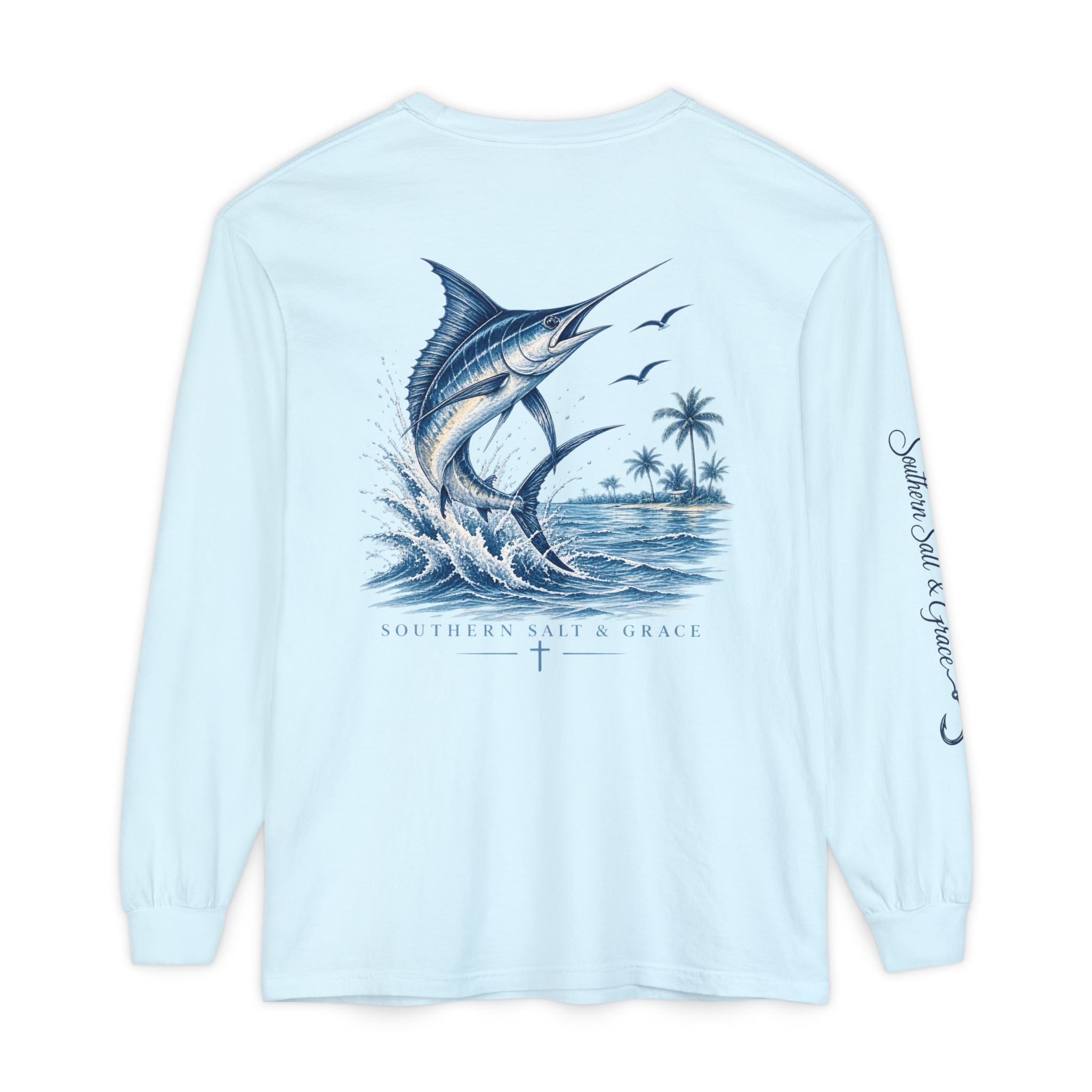 Unisex Garment-dyed Long Sleeve T-Shirt