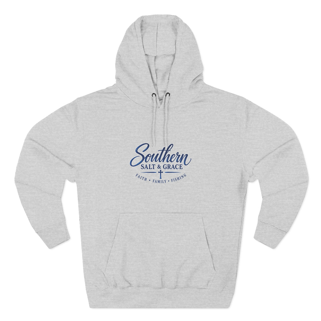 Southern Salt & Grace Hoodie — Coastal Fishing Graphic Fleece Pullover