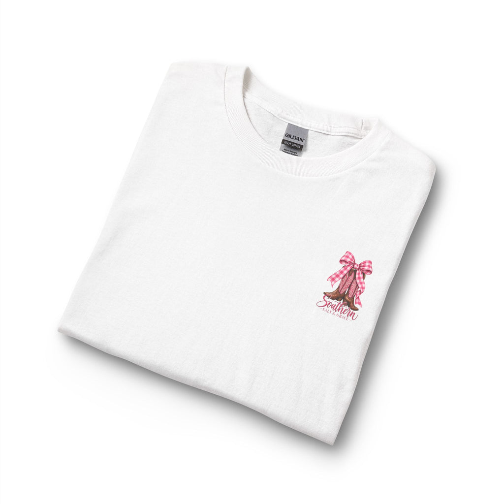 Boots Season Y'all Long Sleeve Tee — Pink Cowgirl Western Shirt