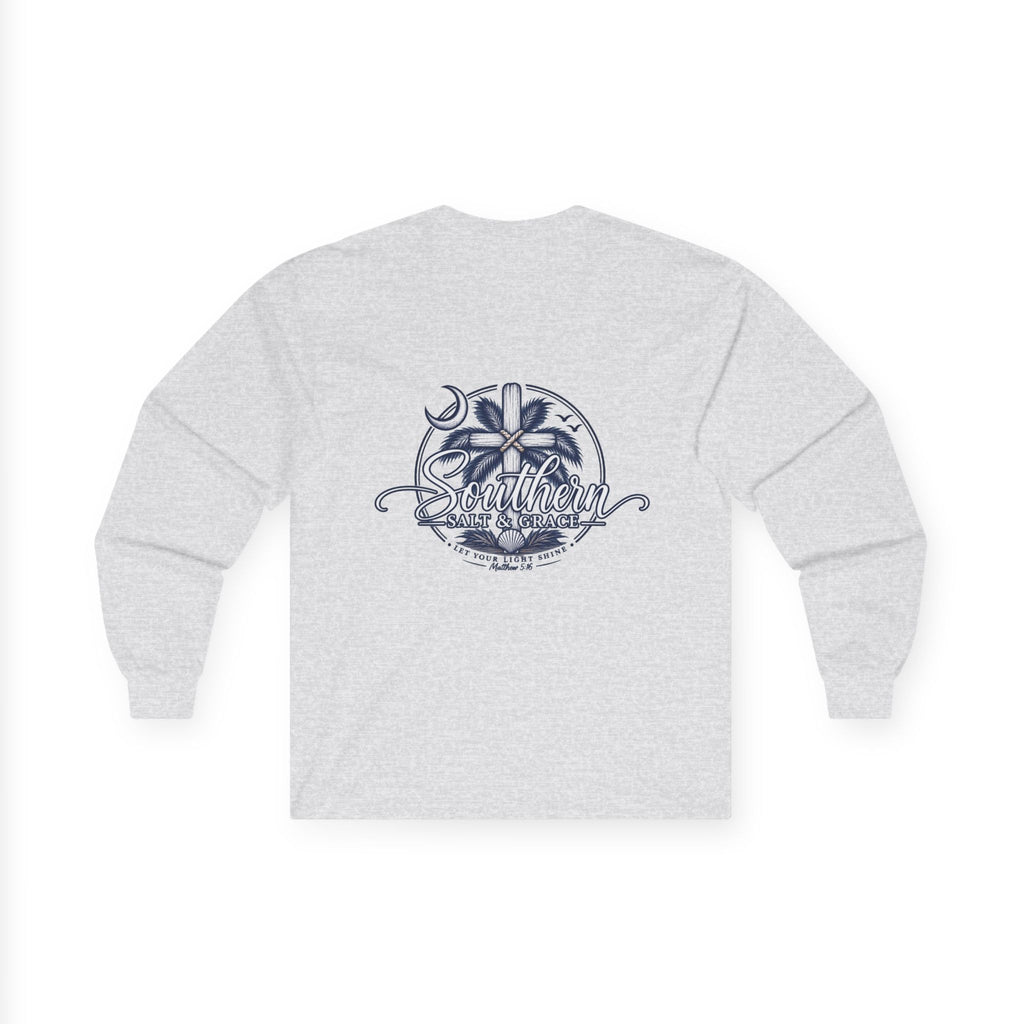 'Destiny' Nautical Compass Long Sleeve Tee — Coastal Christian Graphic