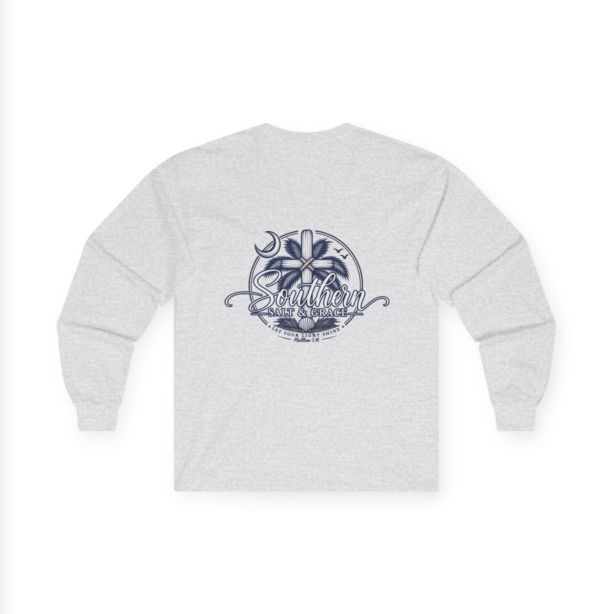 'Destiny' Nautical Compass Long Sleeve Tee — Coastal Christian Graphic