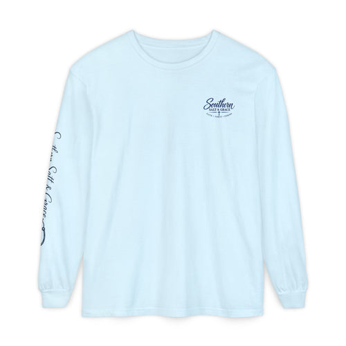 Copy of Southern Salt & Grace Fishing Long Sleeve Tee — Faith, Family, Fishing