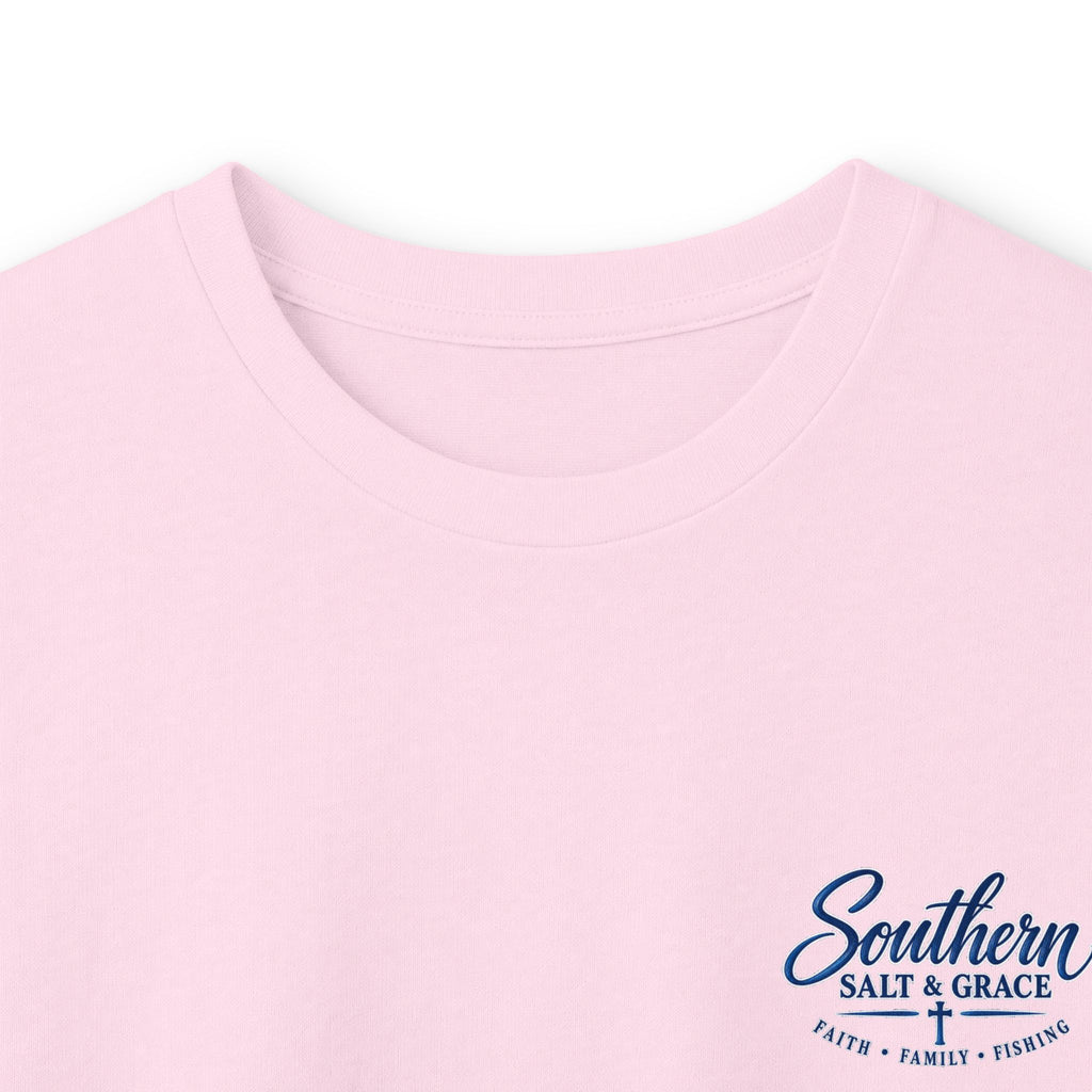Long Sleeve Tee - "Southern Salt & Grace" Beach Palmetto Design