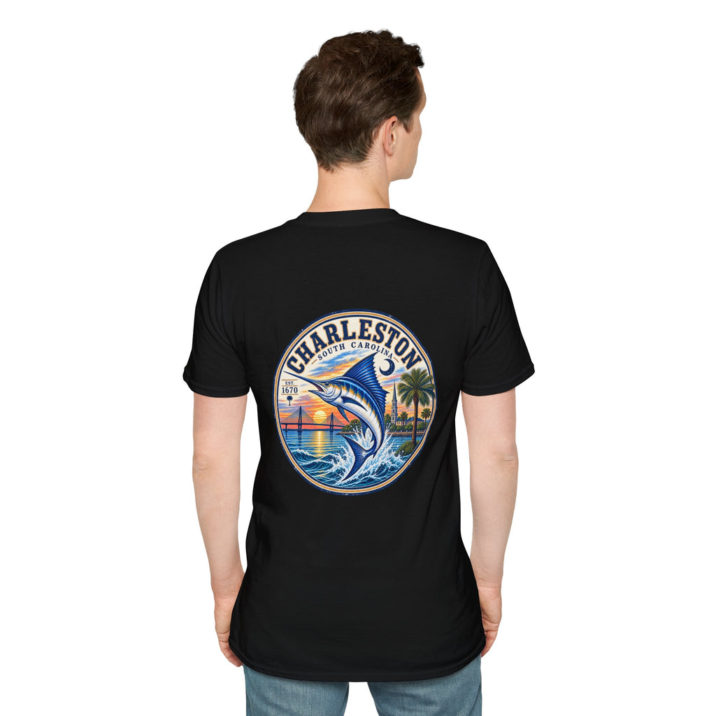 Marlin Coastal T-Shirt — Charleston Beach Vibes