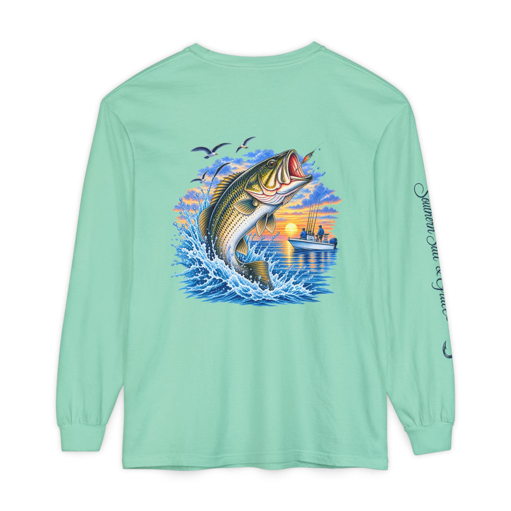 Copy of Southern Salt & Grace Fishing Long Sleeve Tee — Faith, Family, Fishing