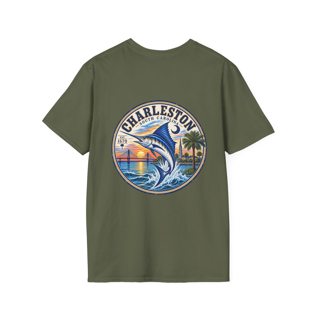 Marlin Coastal T-Shirt — Charleston Beach Vibes