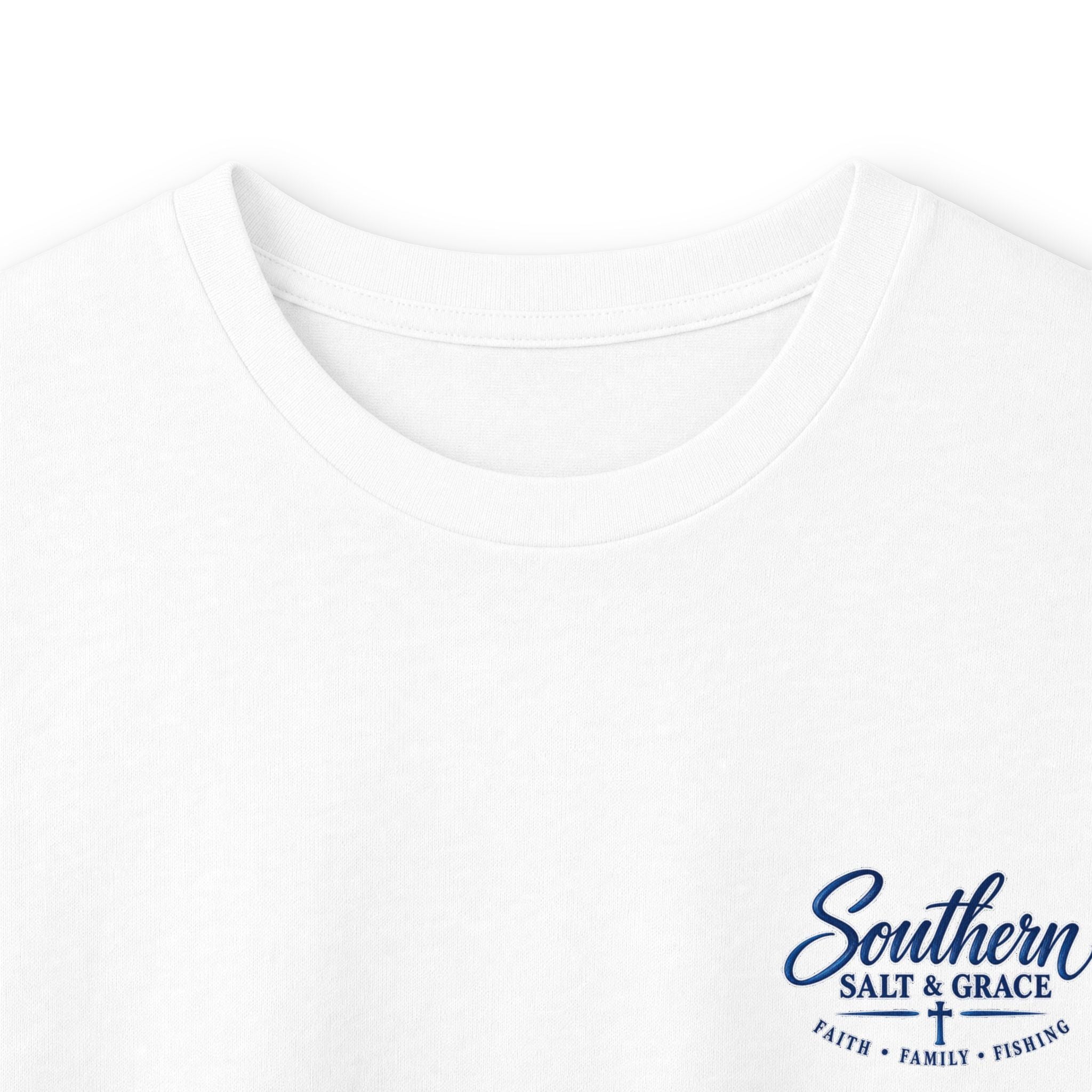 Long Sleeve Tee - "Southern Salt & Grace" Beach Palmetto Design
