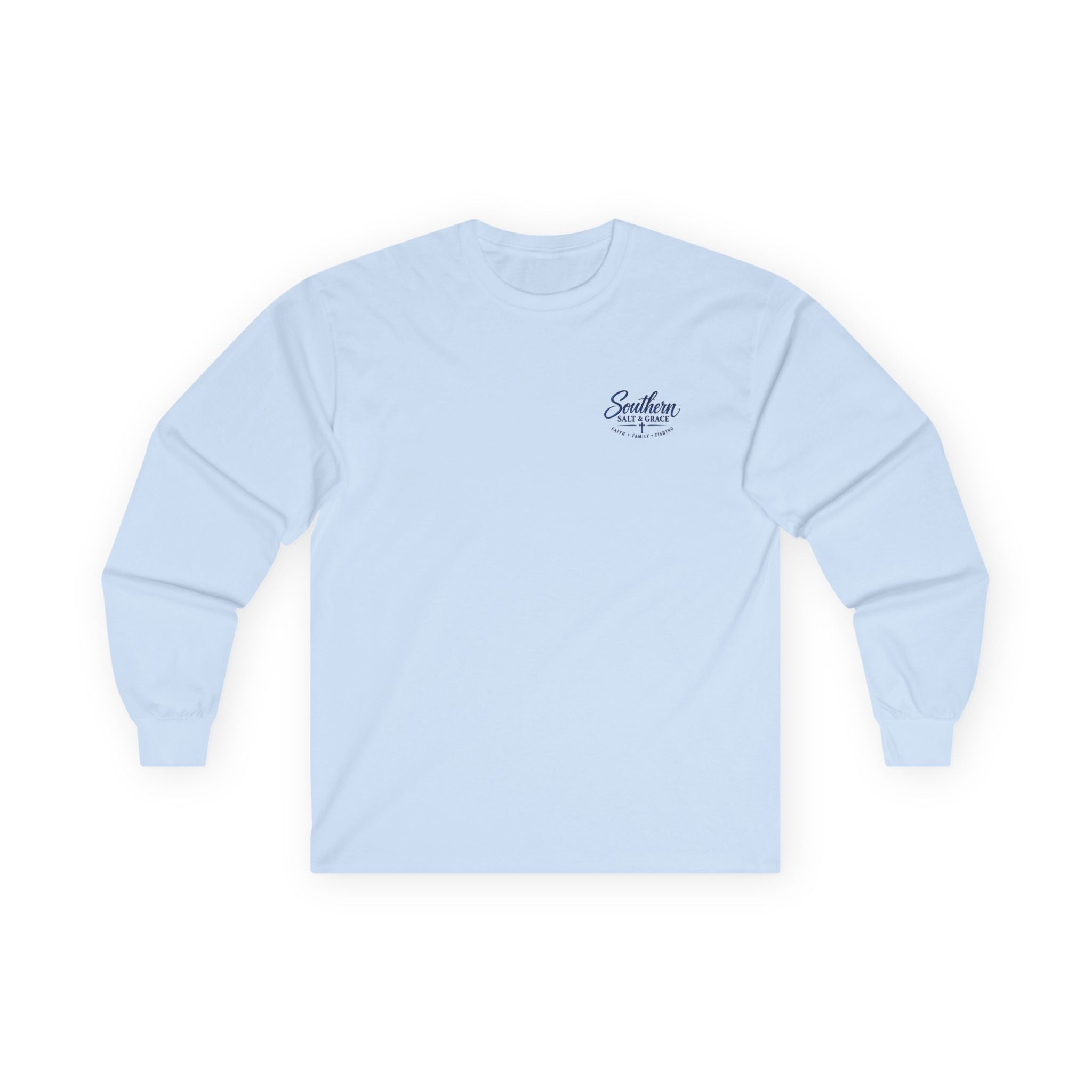 Long Sleeve Tee - "Southern Salt & Grace" Beach Palmetto Design