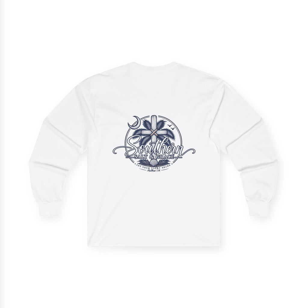 'Destiny' Nautical Compass Long Sleeve Tee — Coastal Christian Graphic