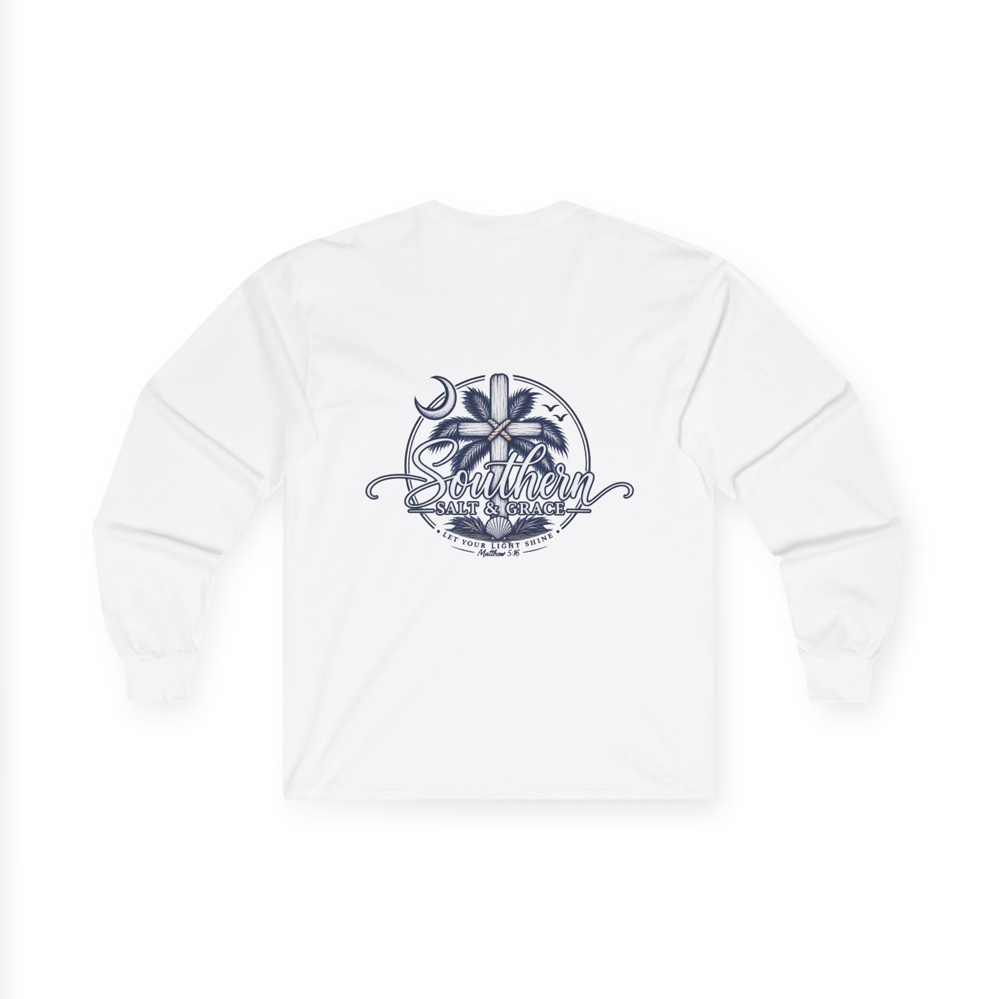 'Destiny' Nautical Compass Long Sleeve Tee — Coastal Christian Graphic