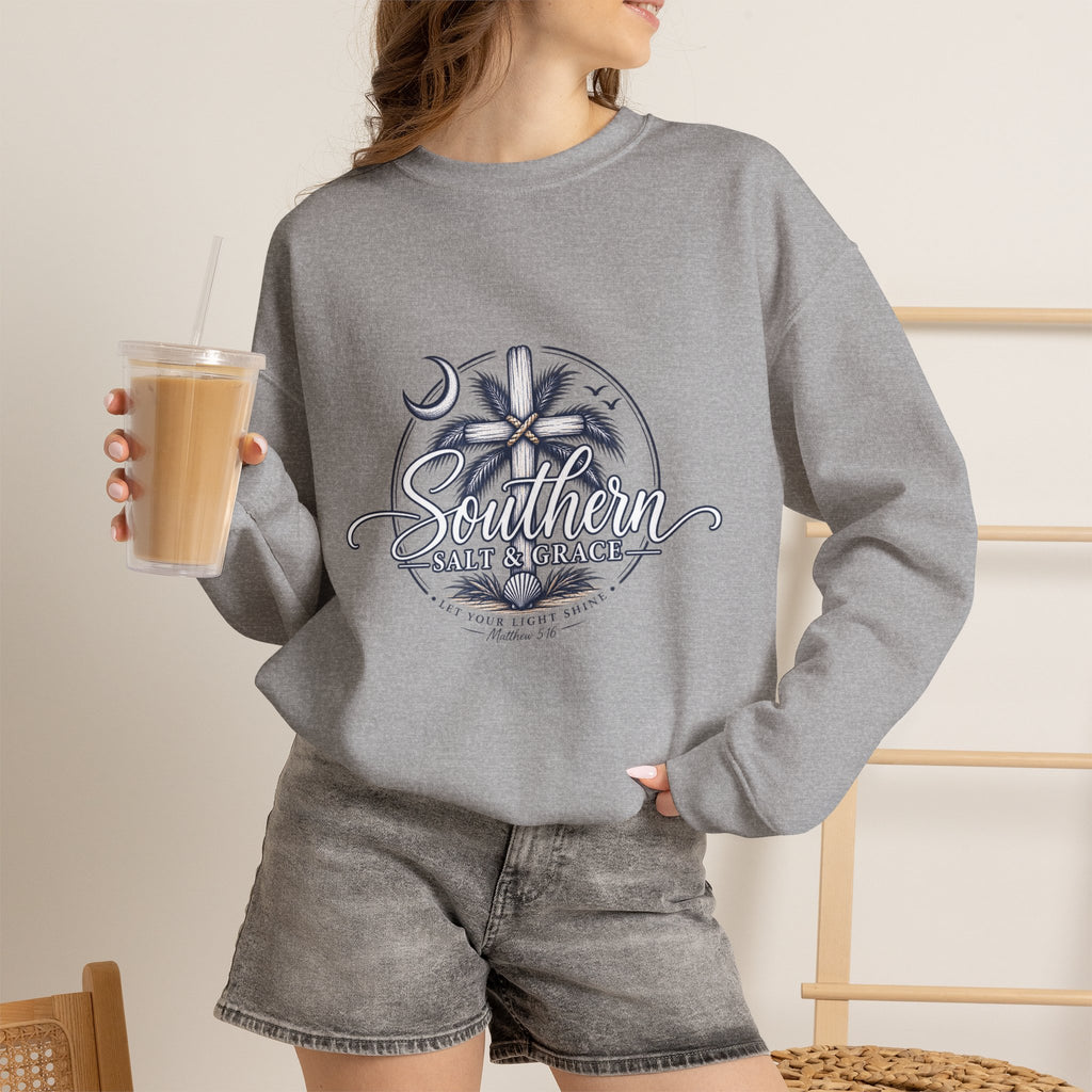 Southern Salt & Breeze Crewneck Sweatshirt — Coastal Palm Beach Vibes