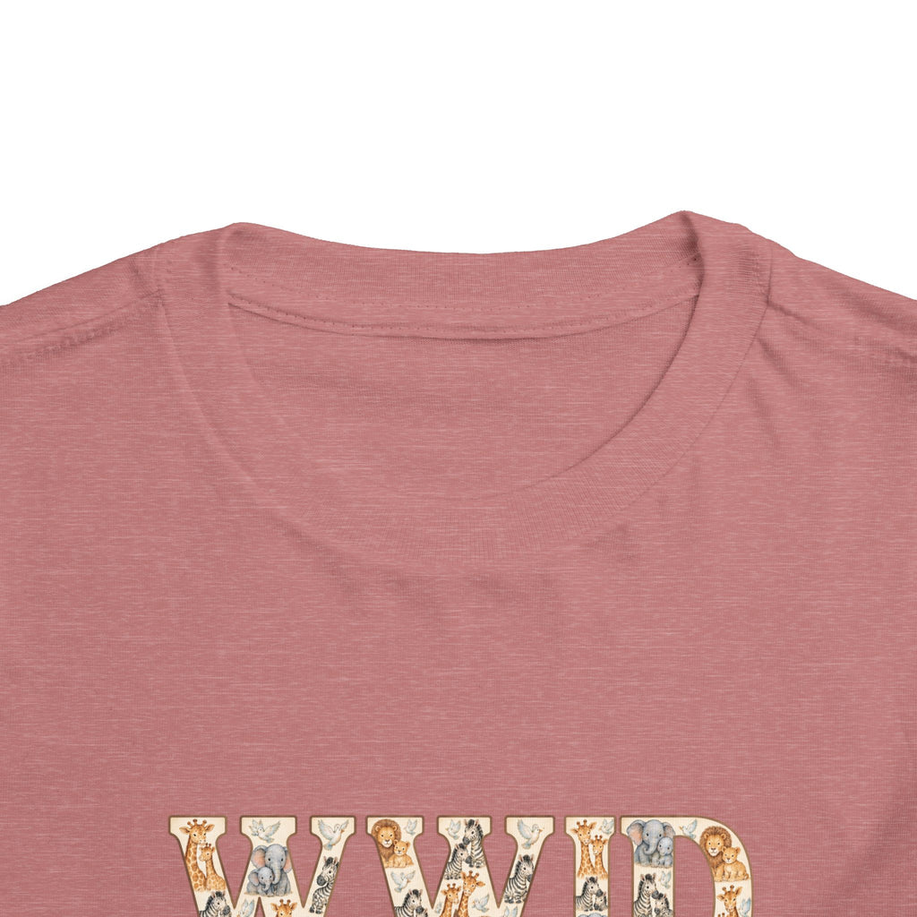 Toddler Short Sleeve Tee WWJD Noah’s Ark