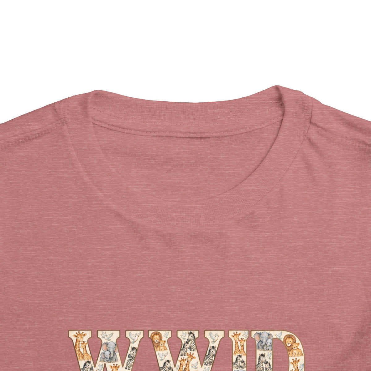 Toddler Short Sleeve Tee WWJD Noah’s Ark